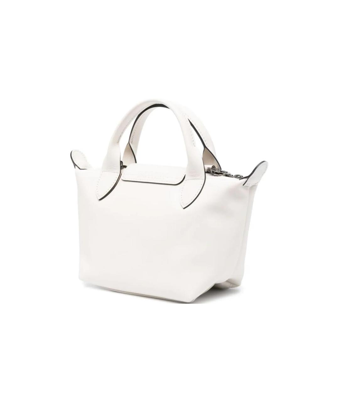 LONGCHAMP Белая тканевая сумка через плечо, фото 4