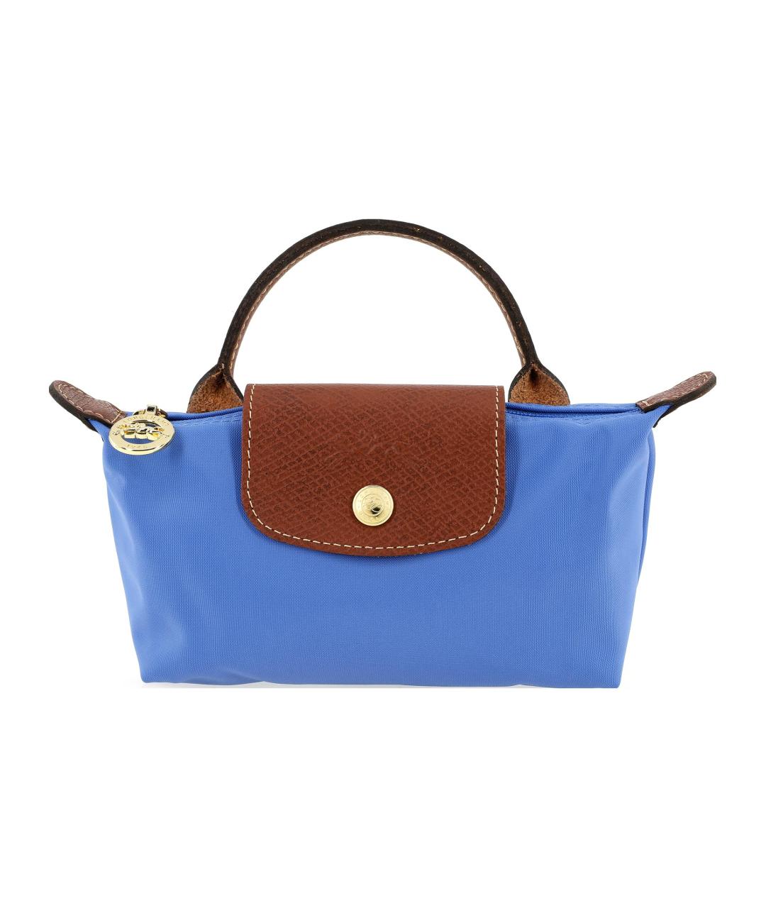 LONGCHAMP Голубая тканевая сумка через плечо, фото 1