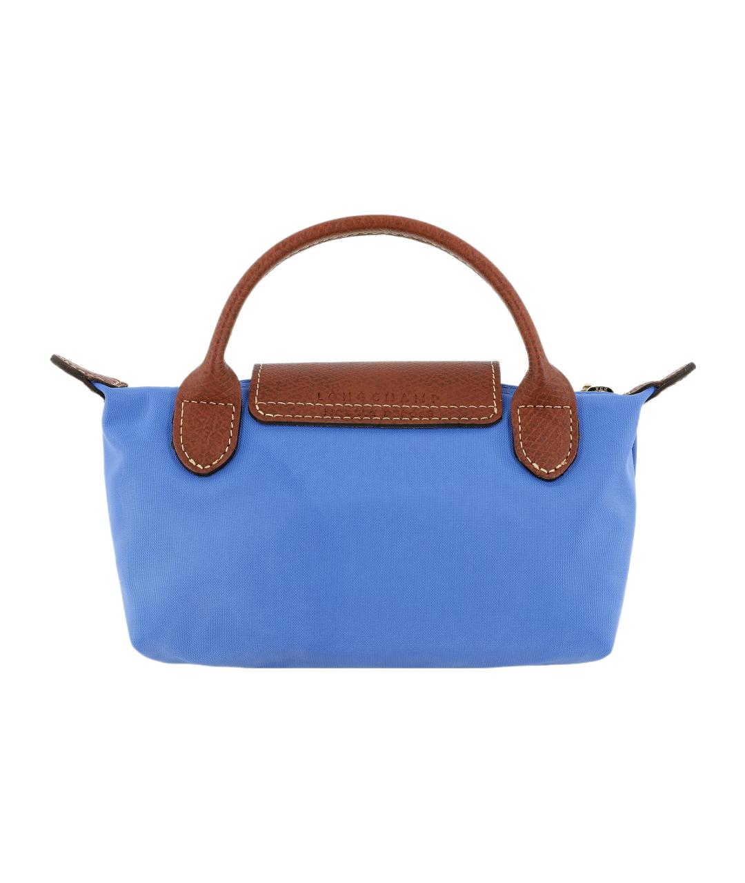 LONGCHAMP Голубая тканевая сумка через плечо, фото 3