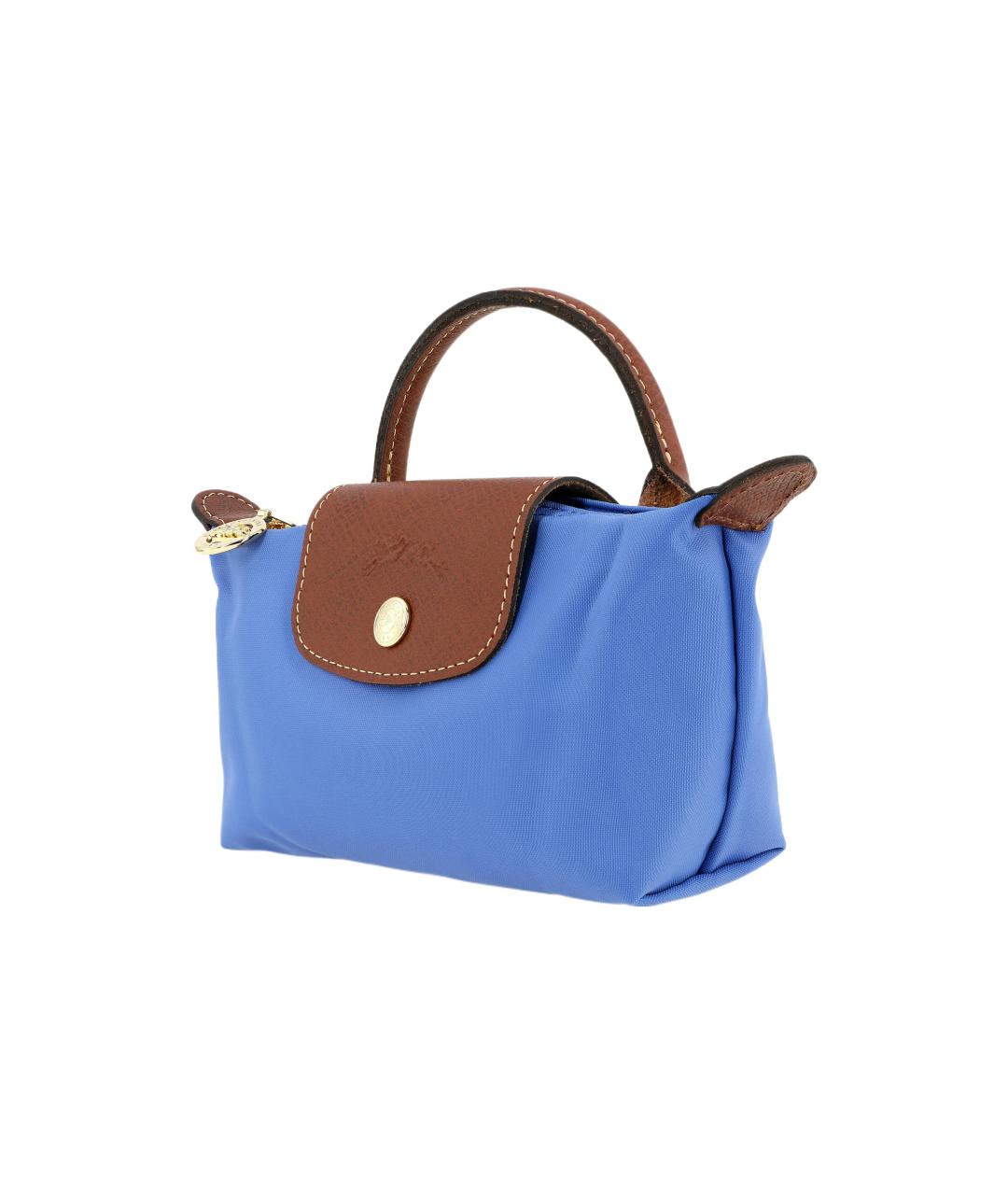 LONGCHAMP Голубая тканевая сумка через плечо, фото 2