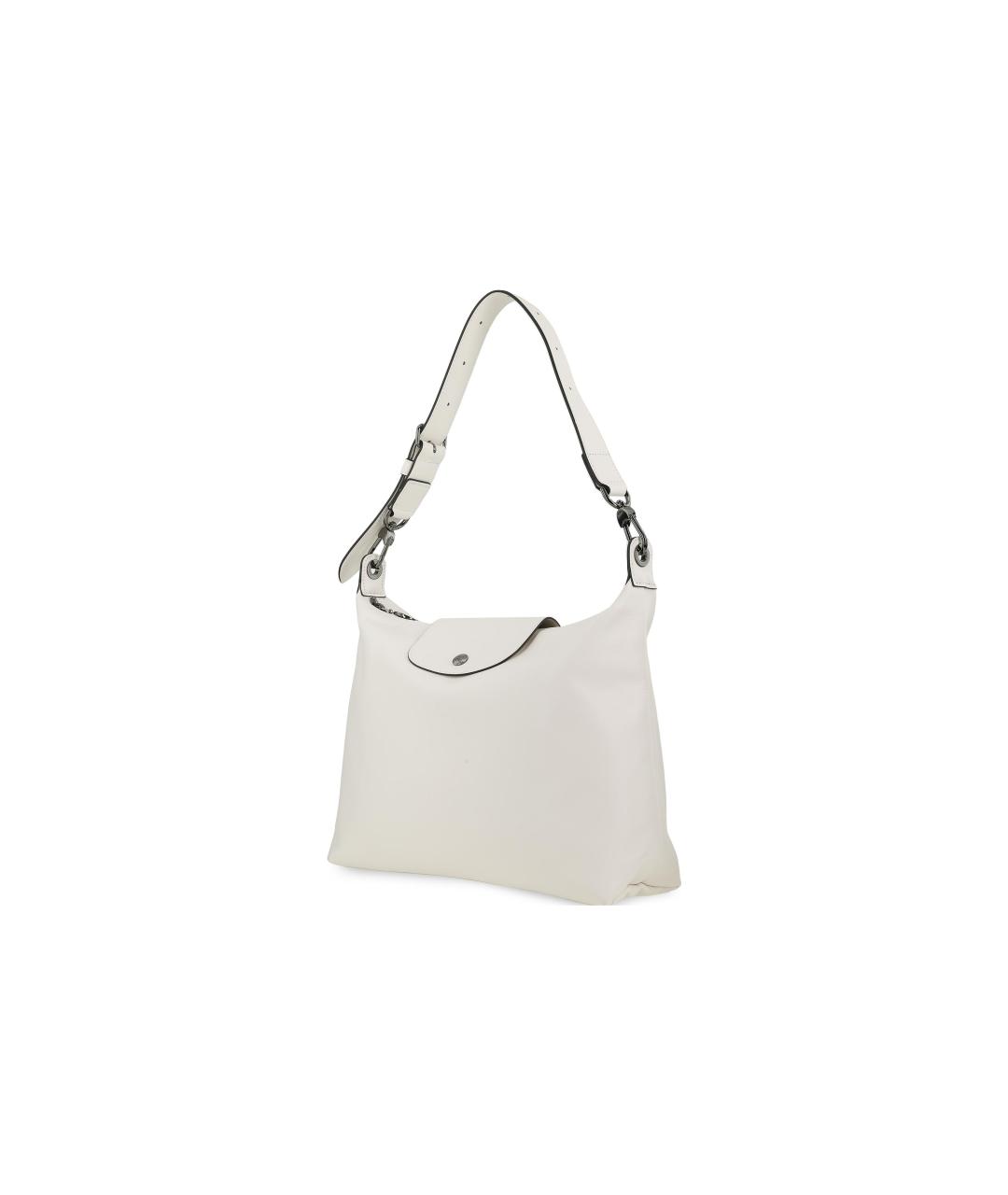 LONGCHAMP Белая тканевая сумка через плечо, фото 2