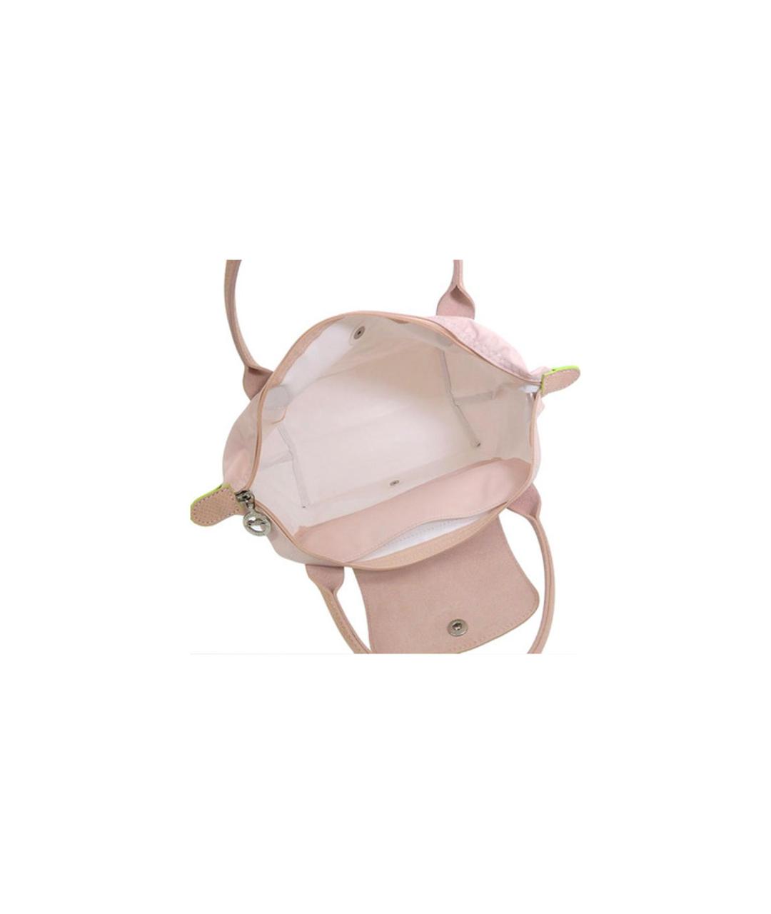 LONGCHAMP Бежевая тканевая сумка через плечо, фото 5