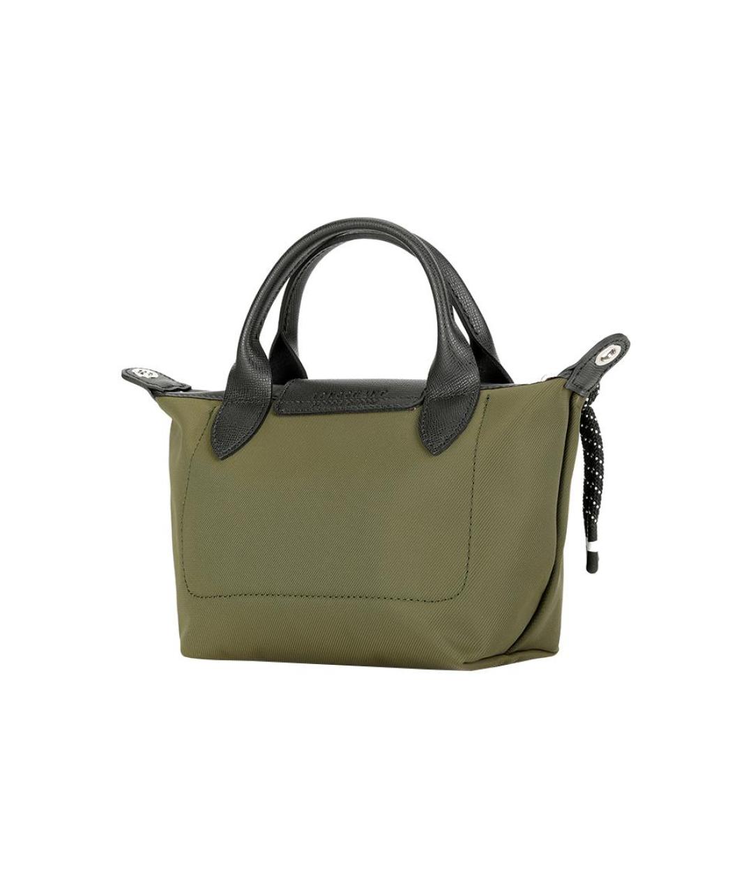 LONGCHAMP Хаки тканевая сумка через плечо, фото 3