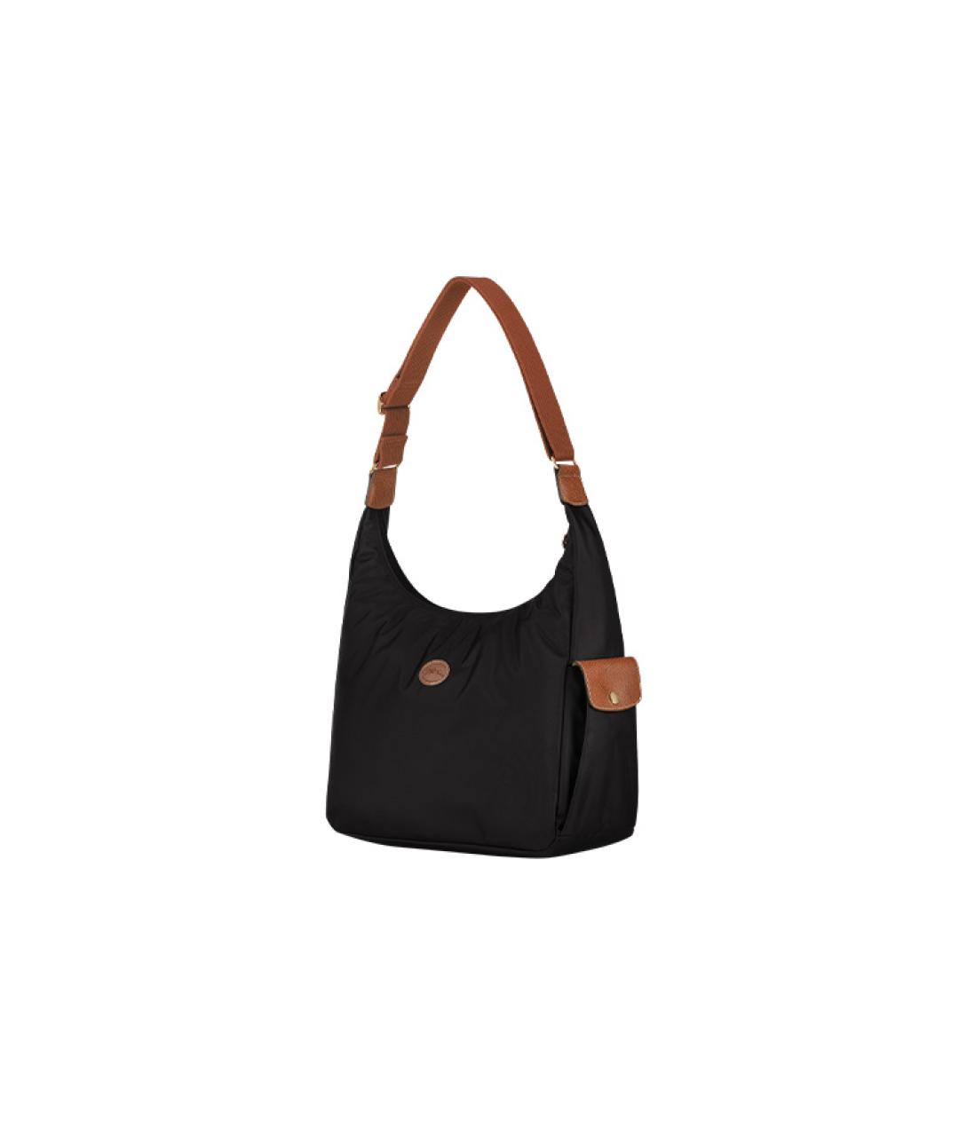 LONGCHAMP Черная тканевая сумка через плечо, фото 2