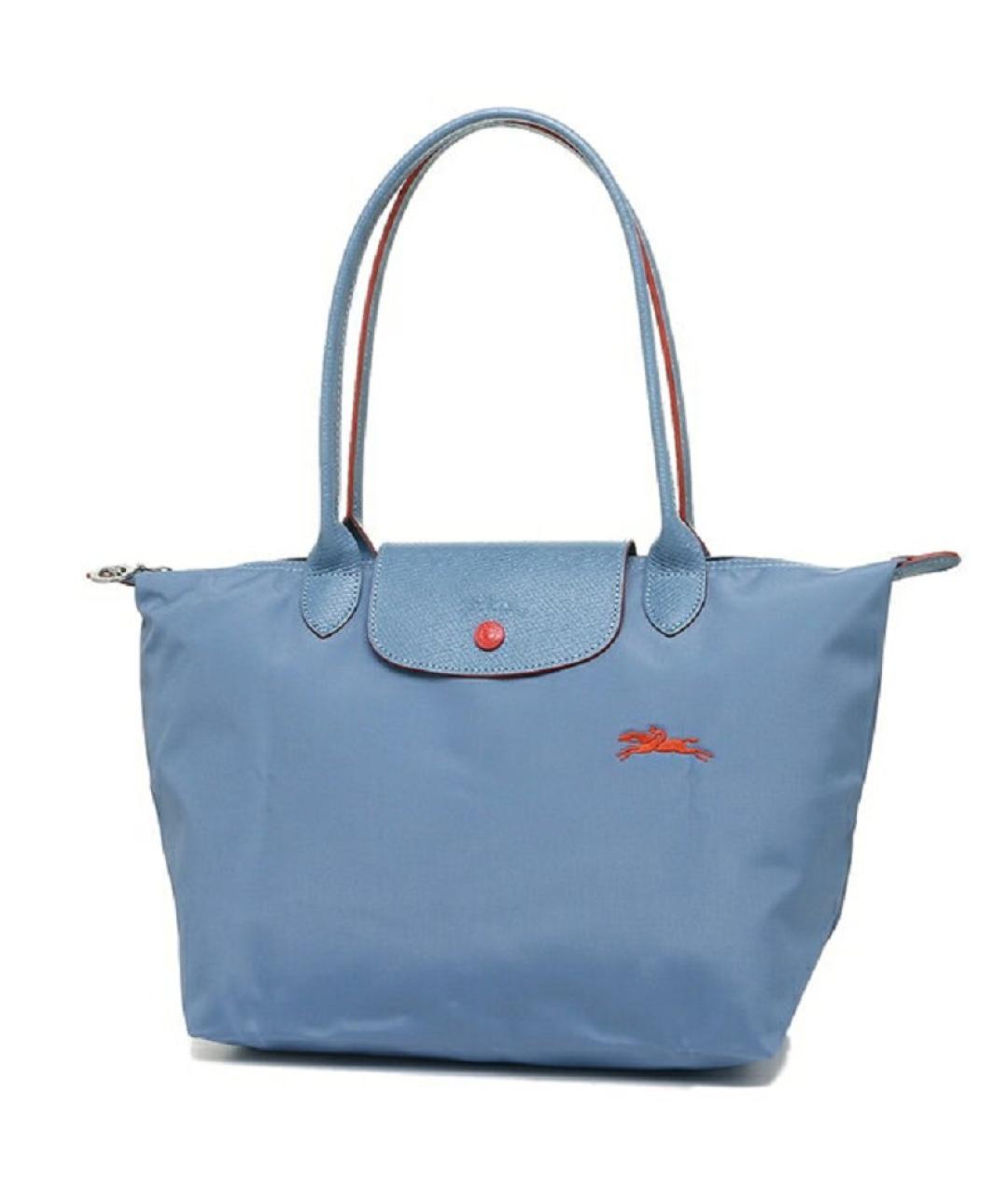 LONGCHAMP Голубая тканевая сумка через плечо, фото 3