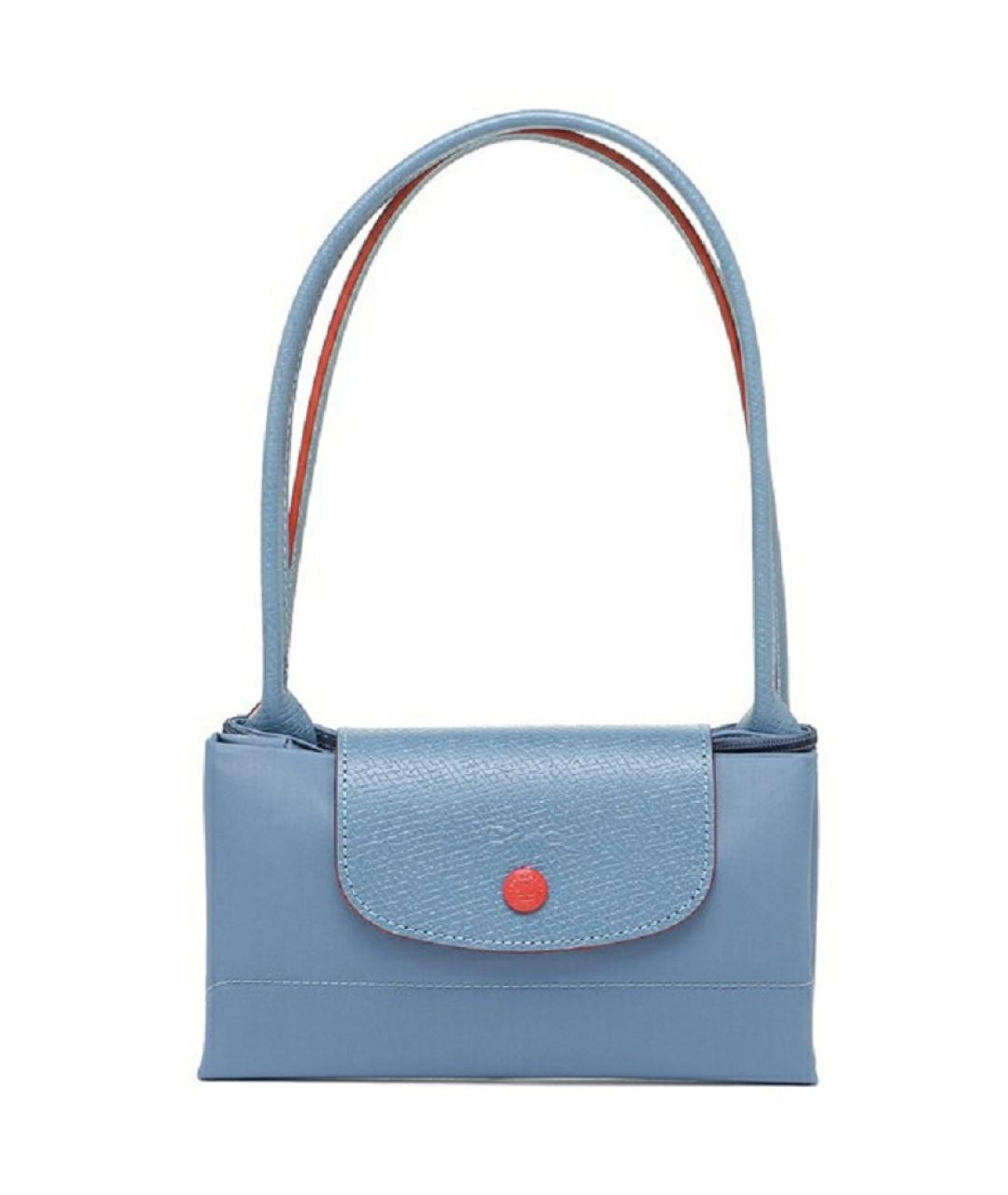 LONGCHAMP Голубая тканевая сумка через плечо, фото 5