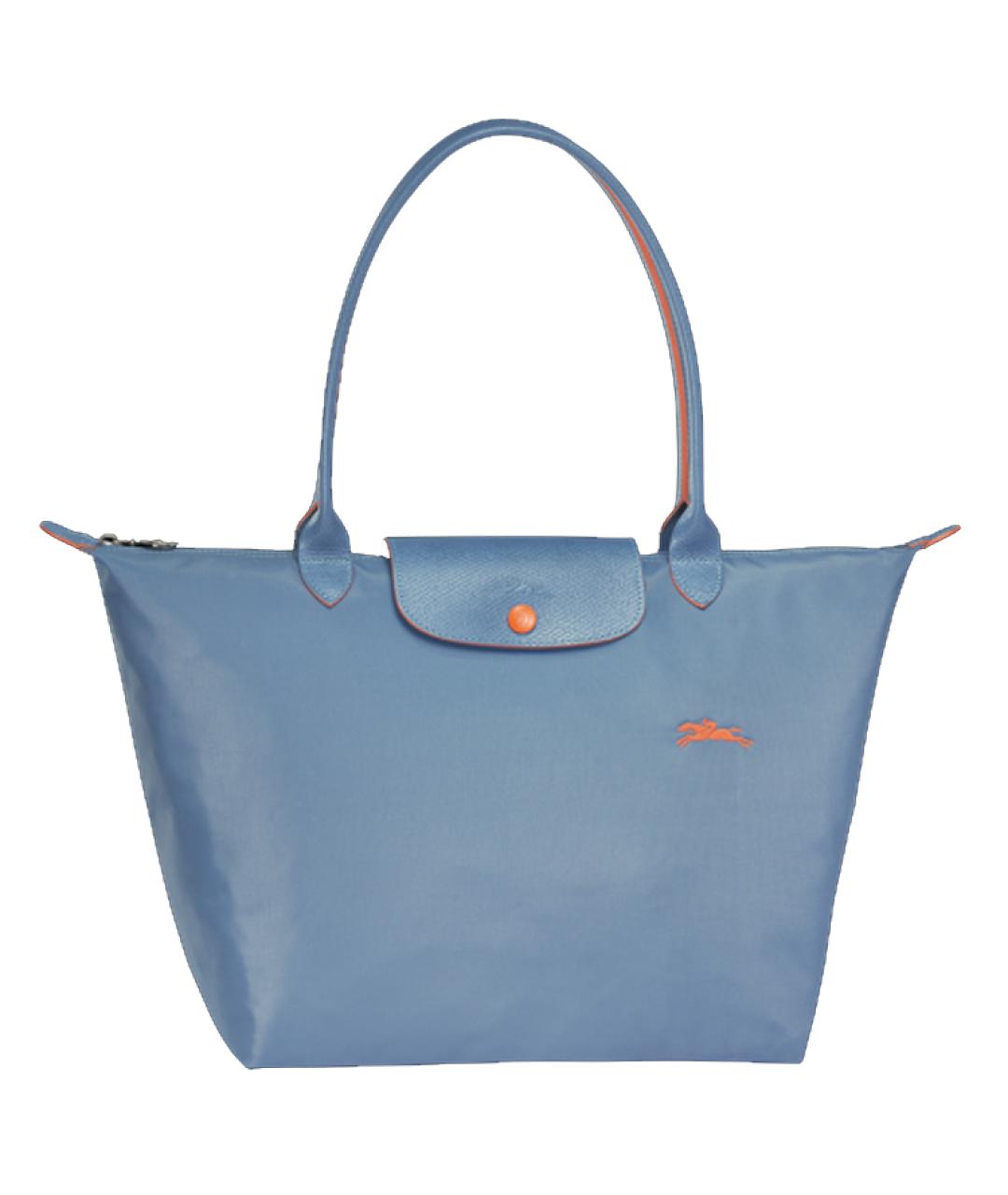 LONGCHAMP Голубая тканевая сумка через плечо, фото 1