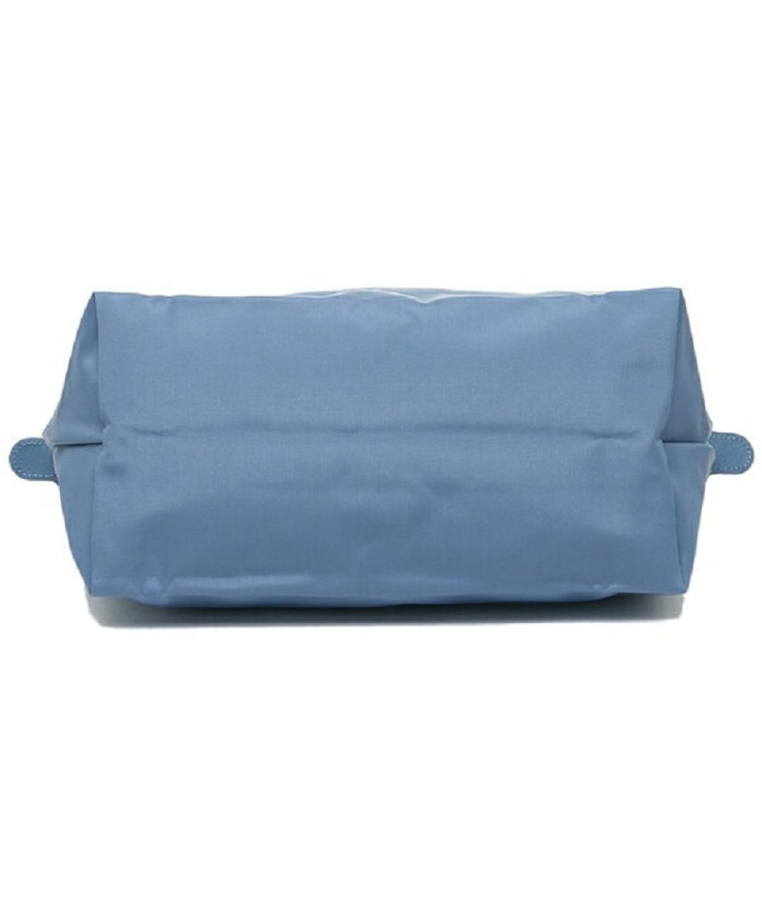 LONGCHAMP Голубая тканевая сумка через плечо, фото 4