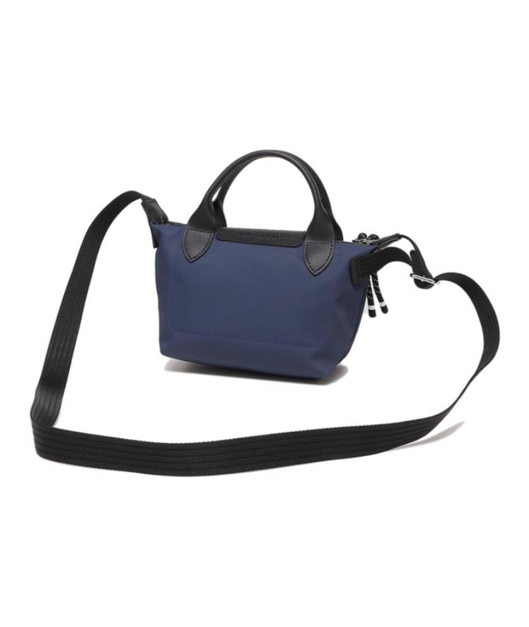 LONGCHAMP Темно-синяя тканевая сумка через плечо, фото 3