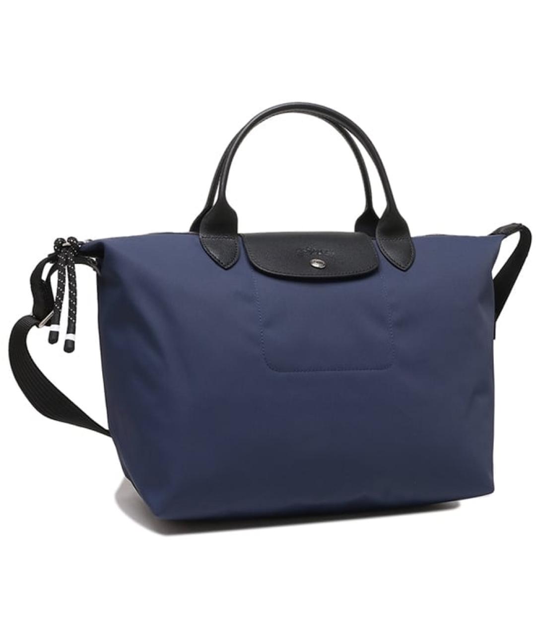 LONGCHAMP Темно-синяя тканевая сумка через плечо, фото 2