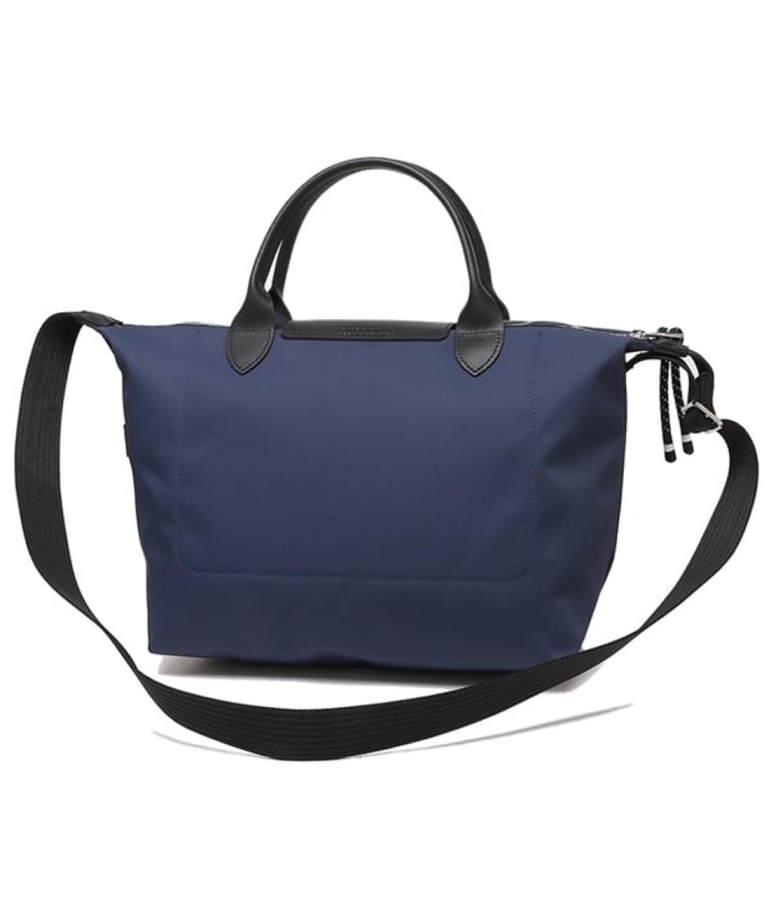LONGCHAMP Темно-синяя тканевая сумка через плечо, фото 4