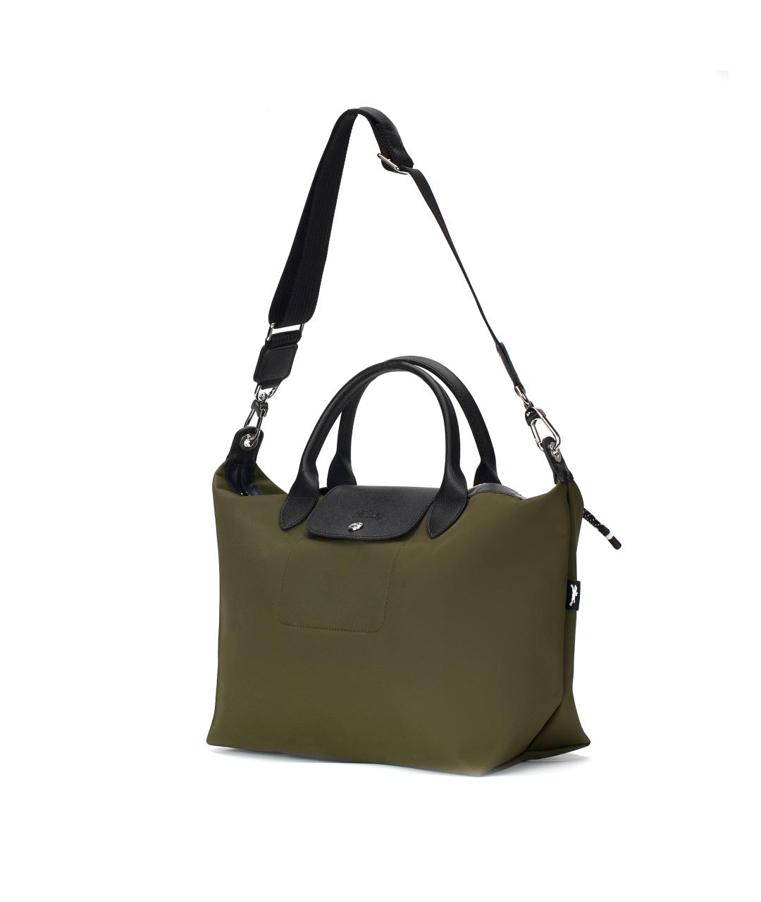 LONGCHAMP Хаки тканевая сумка через плечо, фото 4