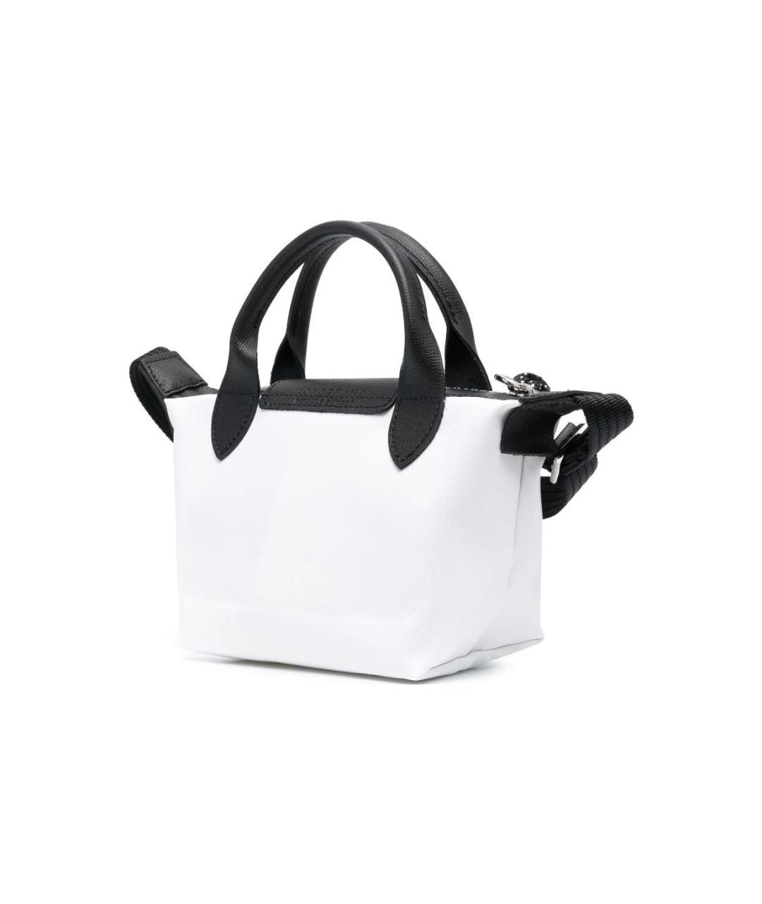 LONGCHAMP Белая тканевая сумка через плечо, фото 2