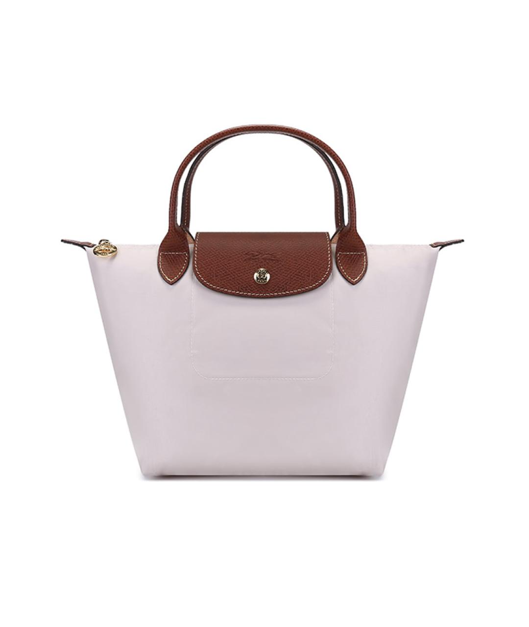 LONGCHAMP Коричневая тканевая сумка через плечо, фото 1