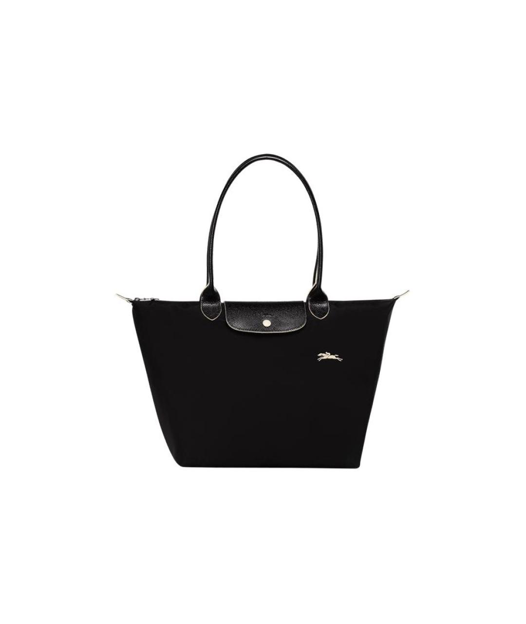 LONGCHAMP Черная тканевая сумка через плечо, фото 1