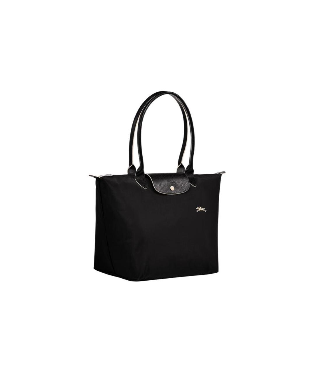 LONGCHAMP Черная тканевая сумка через плечо, фото 2