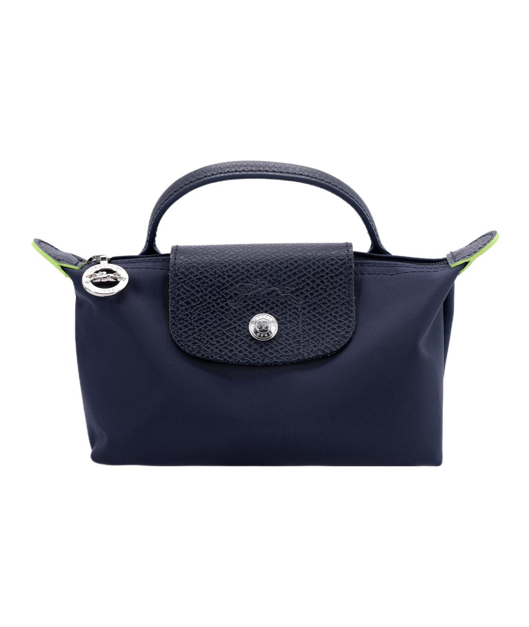 LONGCHAMP Темно-синяя тканевая сумка через плечо, фото 1