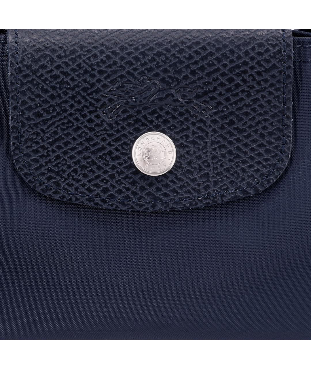 LONGCHAMP Темно-синяя тканевая сумка через плечо, фото 5