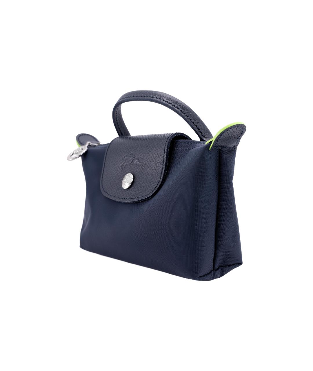 LONGCHAMP Темно-синяя тканевая сумка через плечо, фото 2