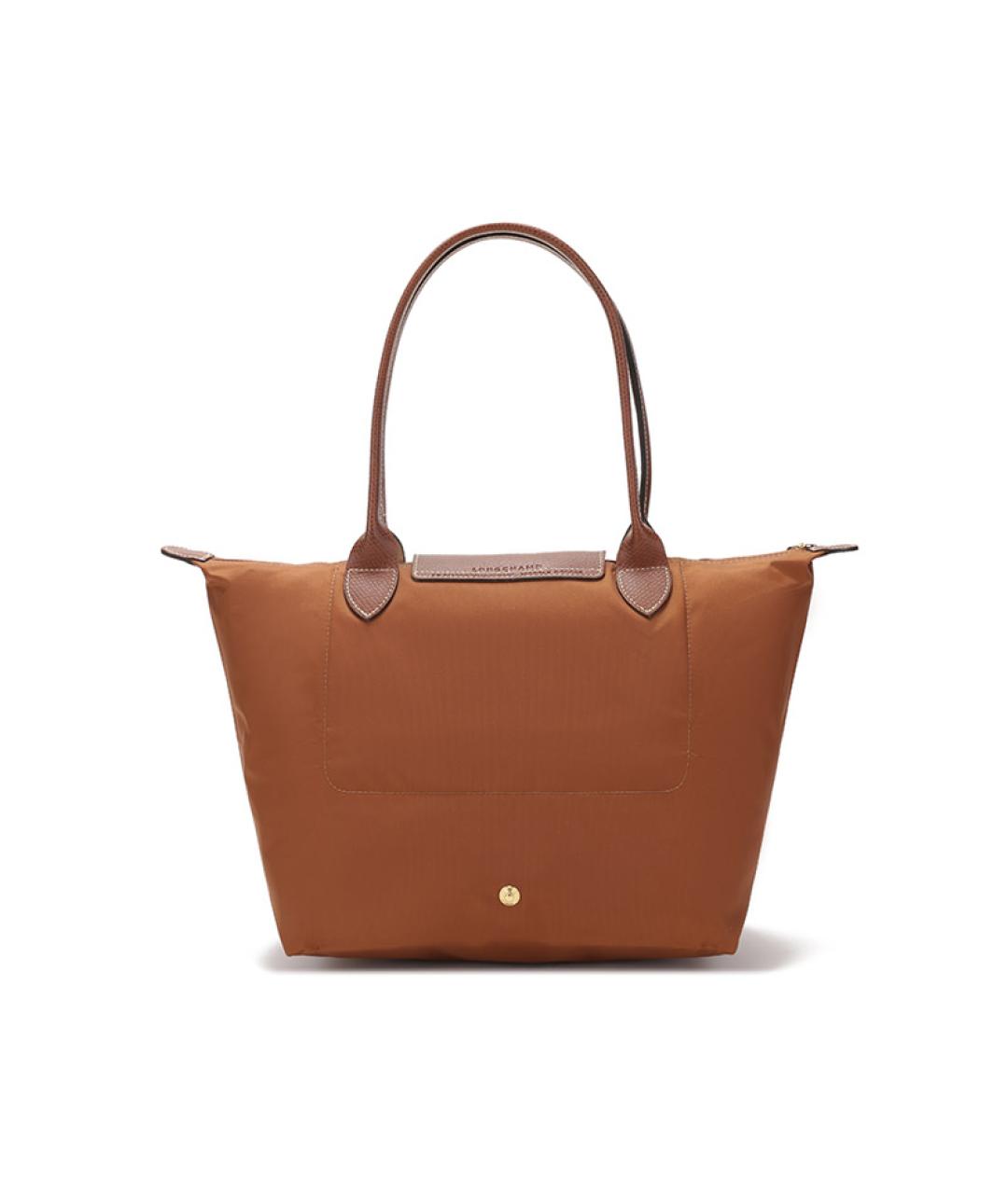 LONGCHAMP Коричневая тканевая сумка через плечо, фото 3