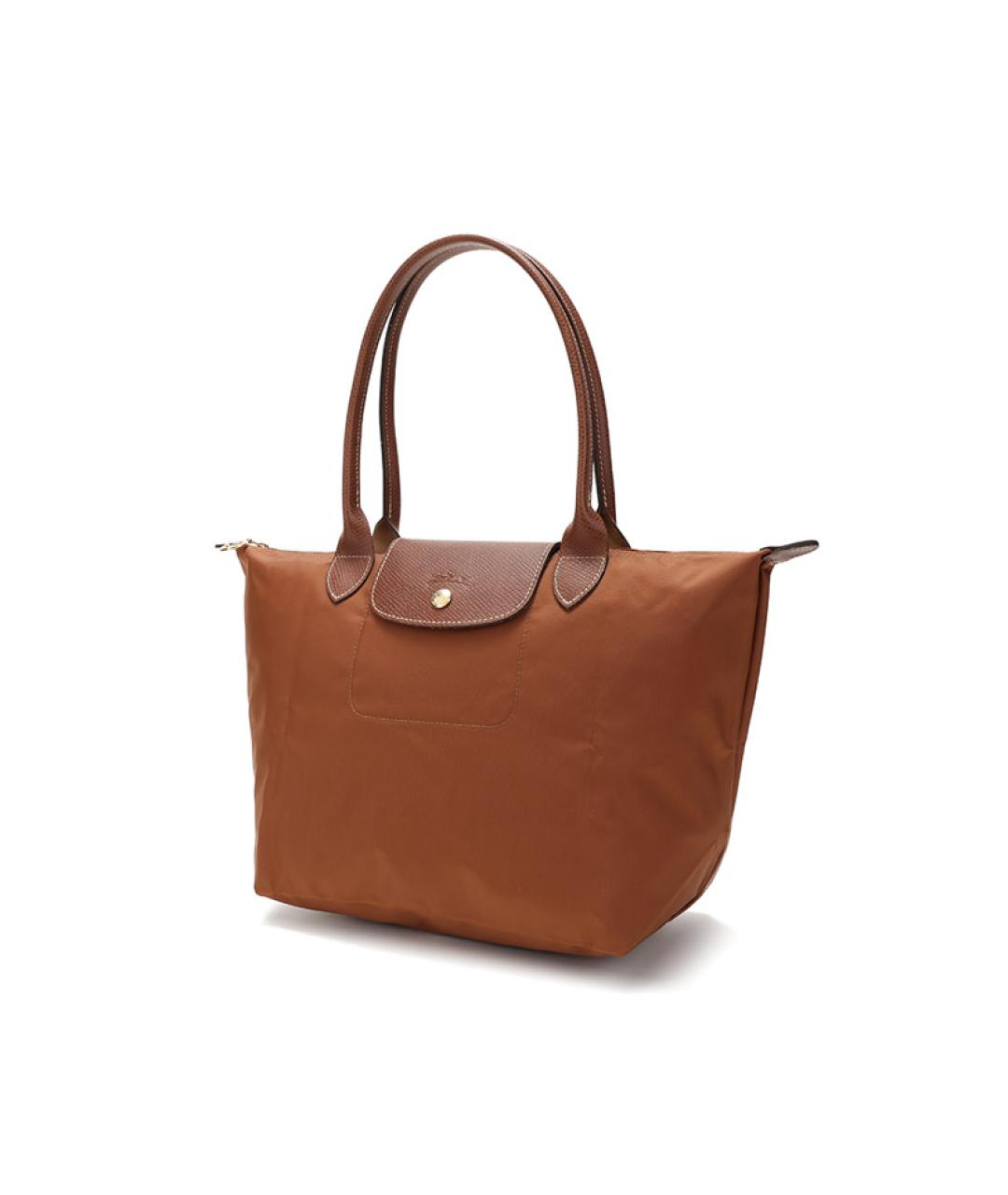 LONGCHAMP Коричневая тканевая сумка через плечо, фото 2