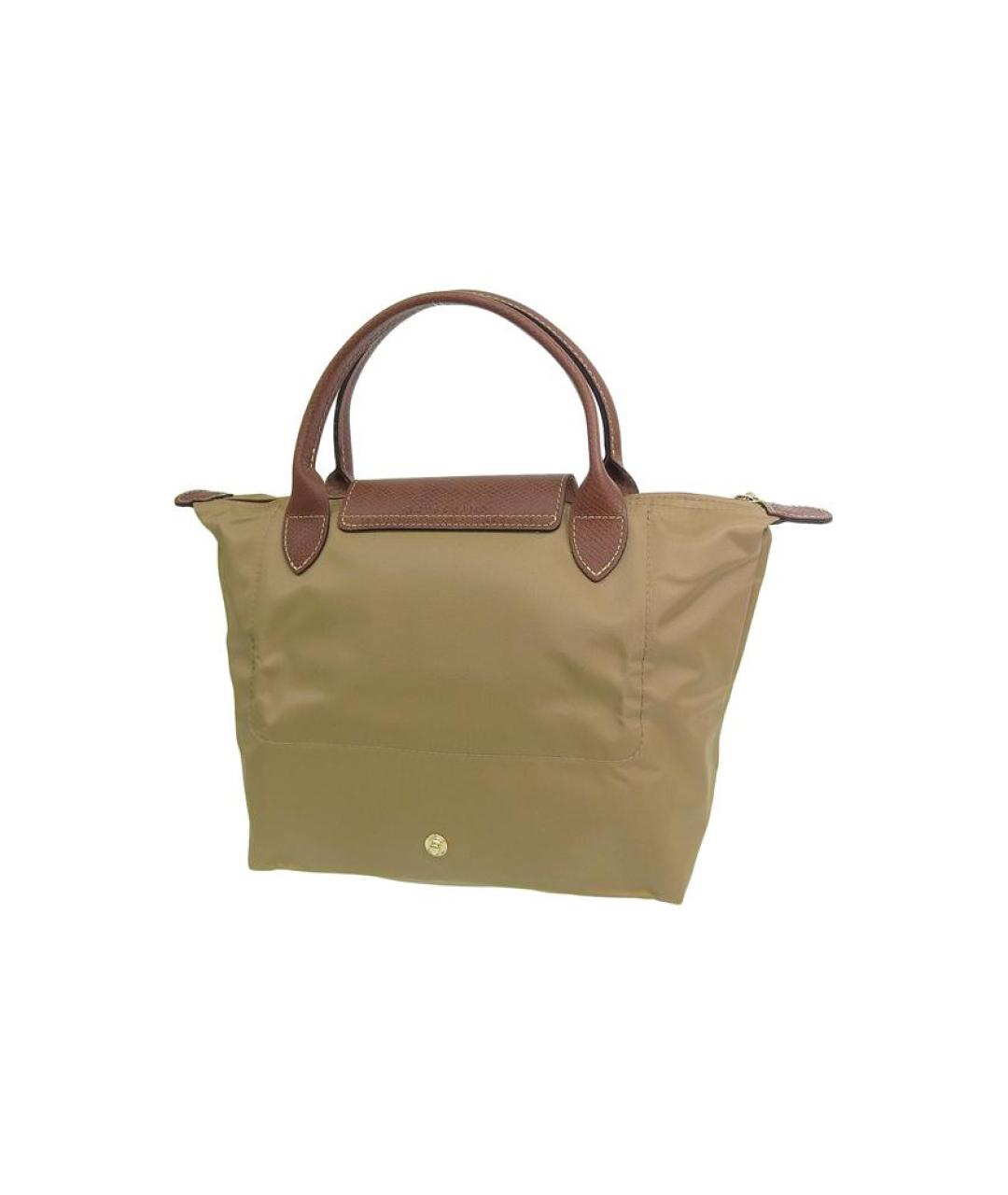 LONGCHAMP Бежевая тканевая сумка через плечо, фото 3