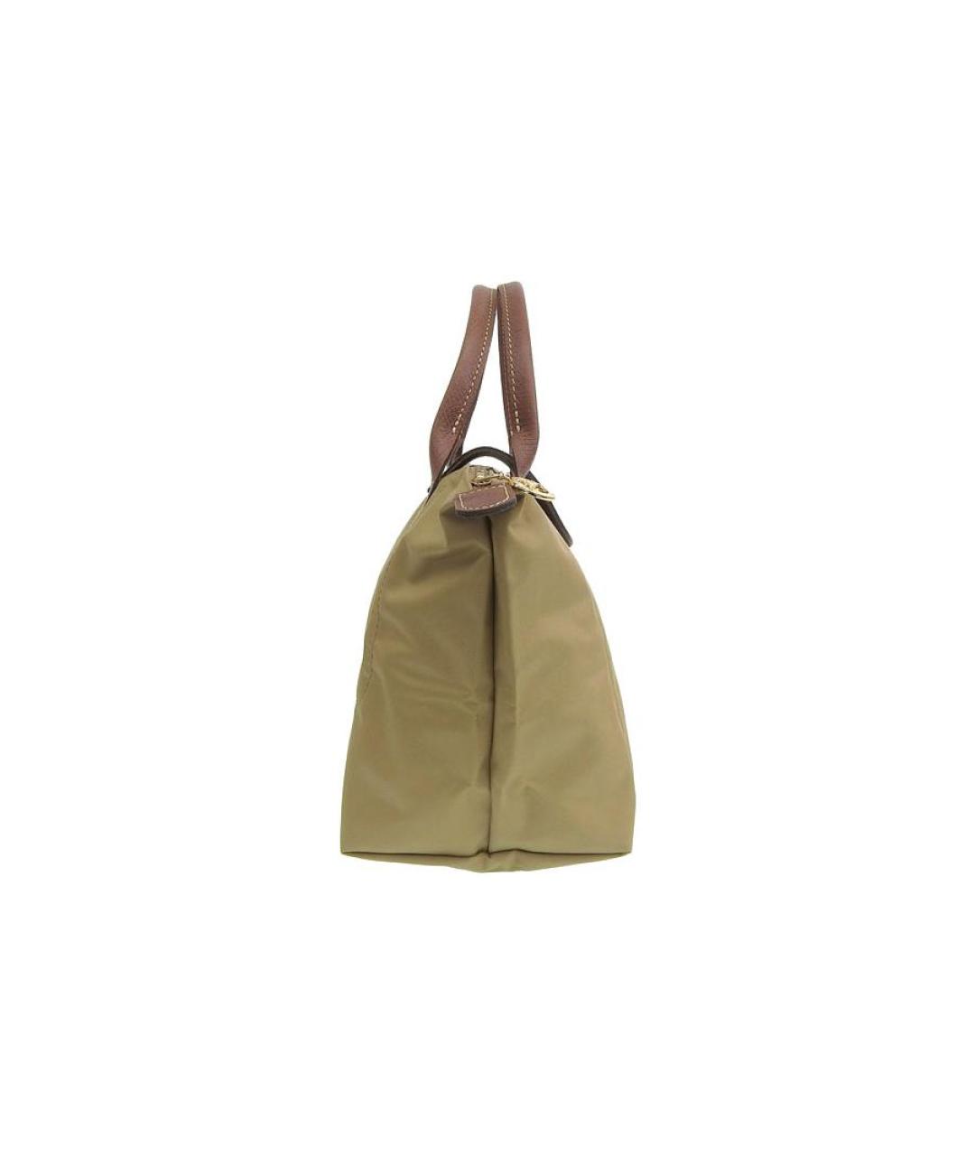 LONGCHAMP Бежевая тканевая сумка через плечо, фото 4