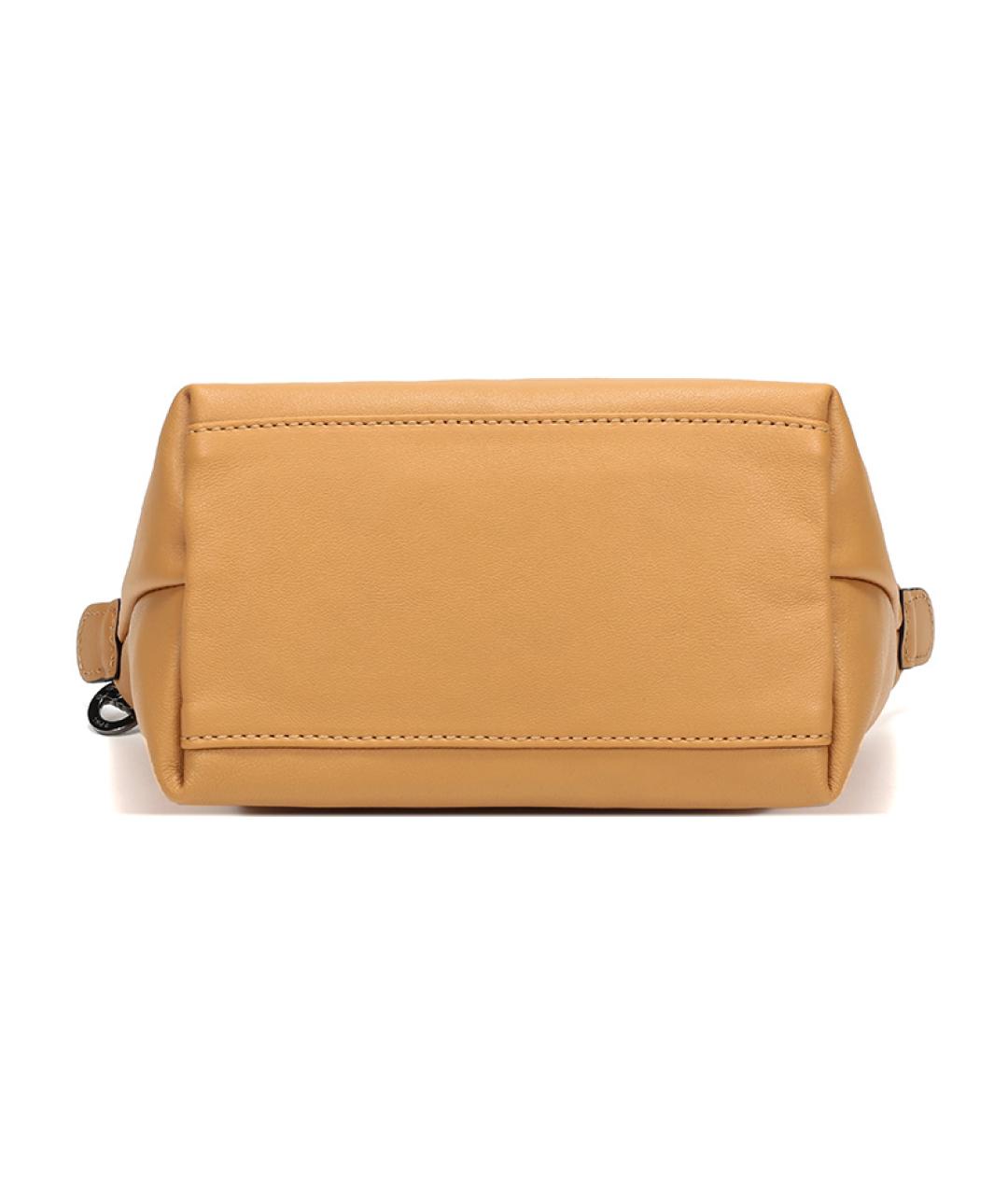 LONGCHAMP Бежевая кожаная сумка через плечо, фото 5