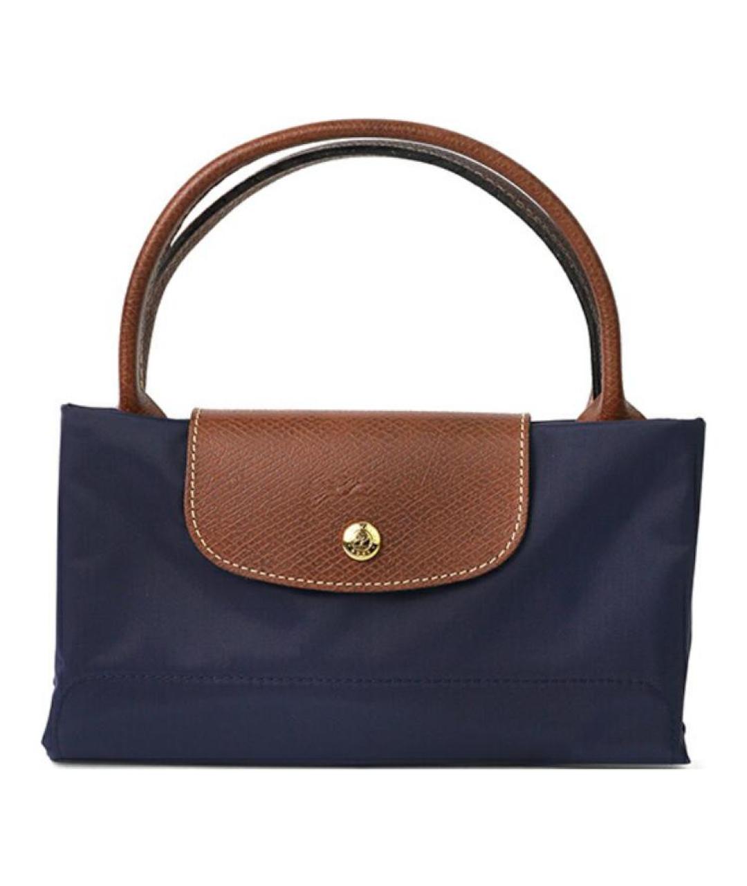 LONGCHAMP Синяя тканевая сумка через плечо, фото 6