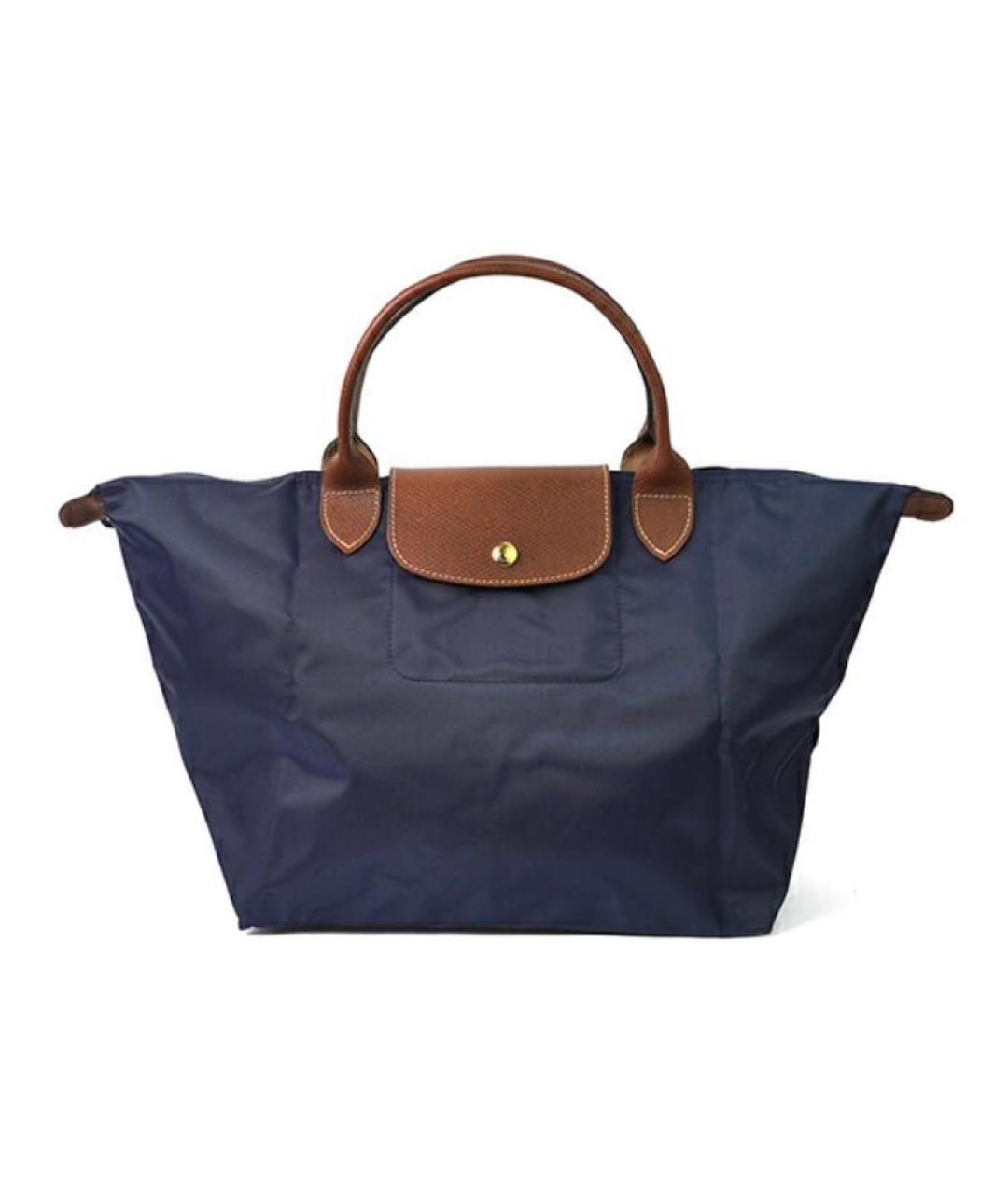 LONGCHAMP Синяя тканевая сумка через плечо, фото 1
