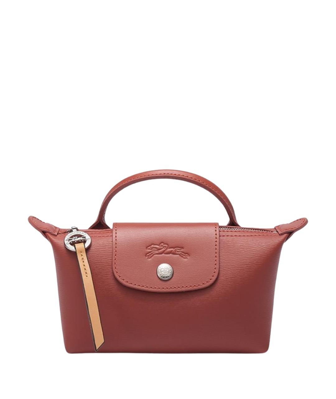 LONGCHAMP Оранжевая кожаная сумка через плечо, фото 1
