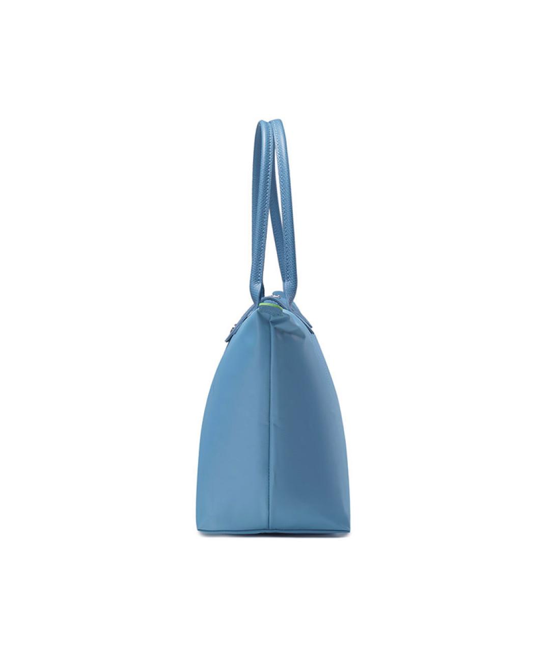 LONGCHAMP Голубая тканевая сумка через плечо, фото 4