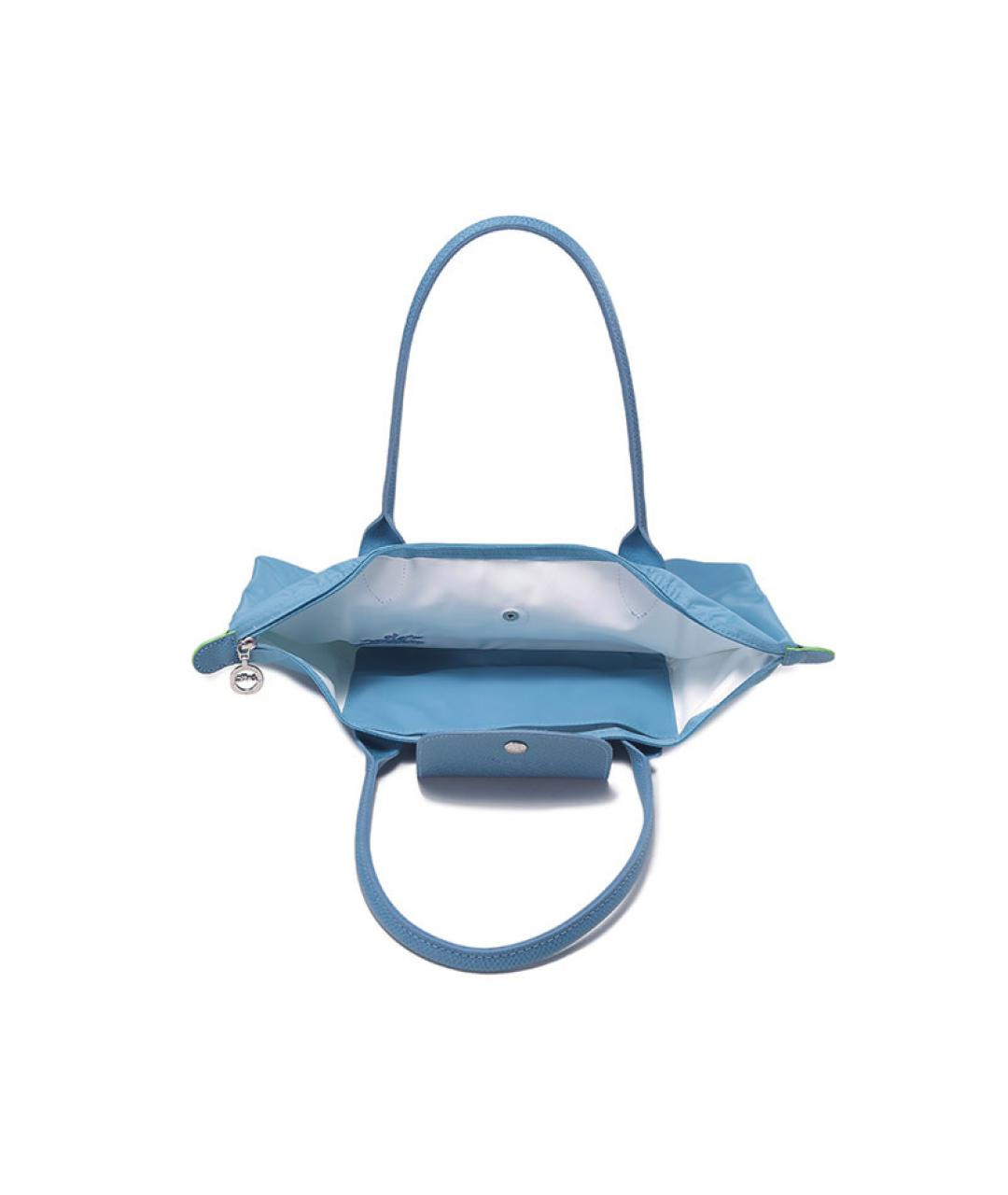 LONGCHAMP Голубая тканевая сумка через плечо, фото 6
