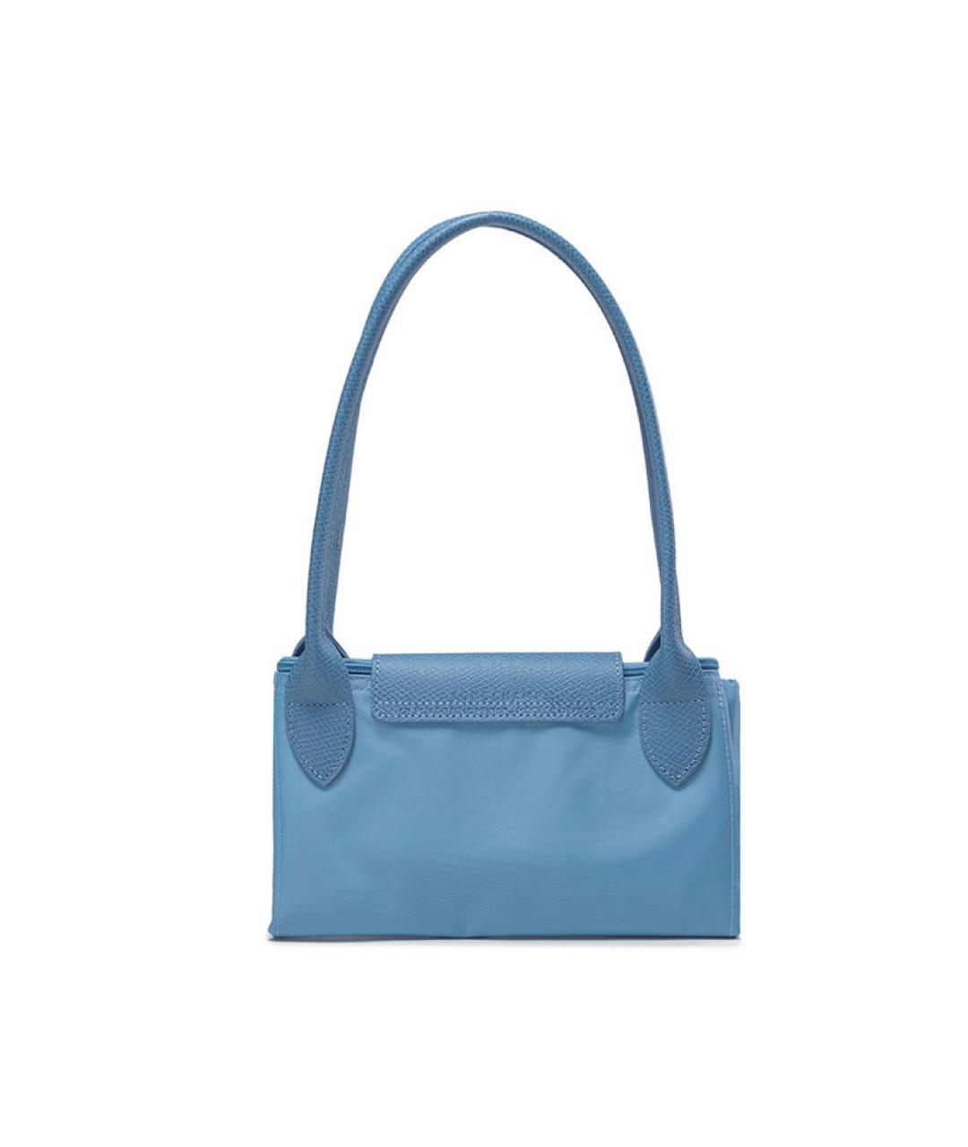LONGCHAMP Голубая тканевая сумка через плечо, фото 8