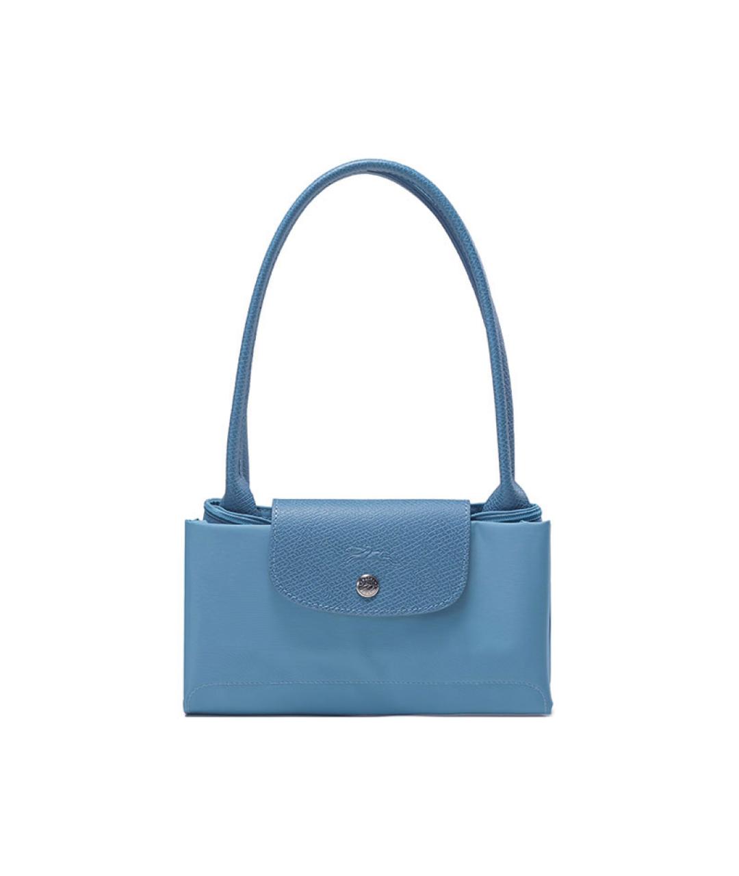 LONGCHAMP Голубая тканевая сумка через плечо, фото 7