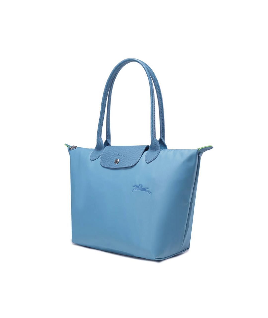 LONGCHAMP Голубая тканевая сумка через плечо, фото 2