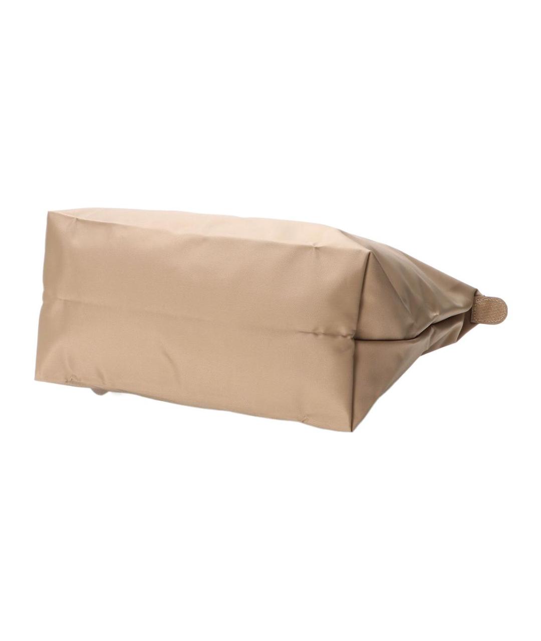 LONGCHAMP Бежевая тканевая сумка через плечо, фото 3