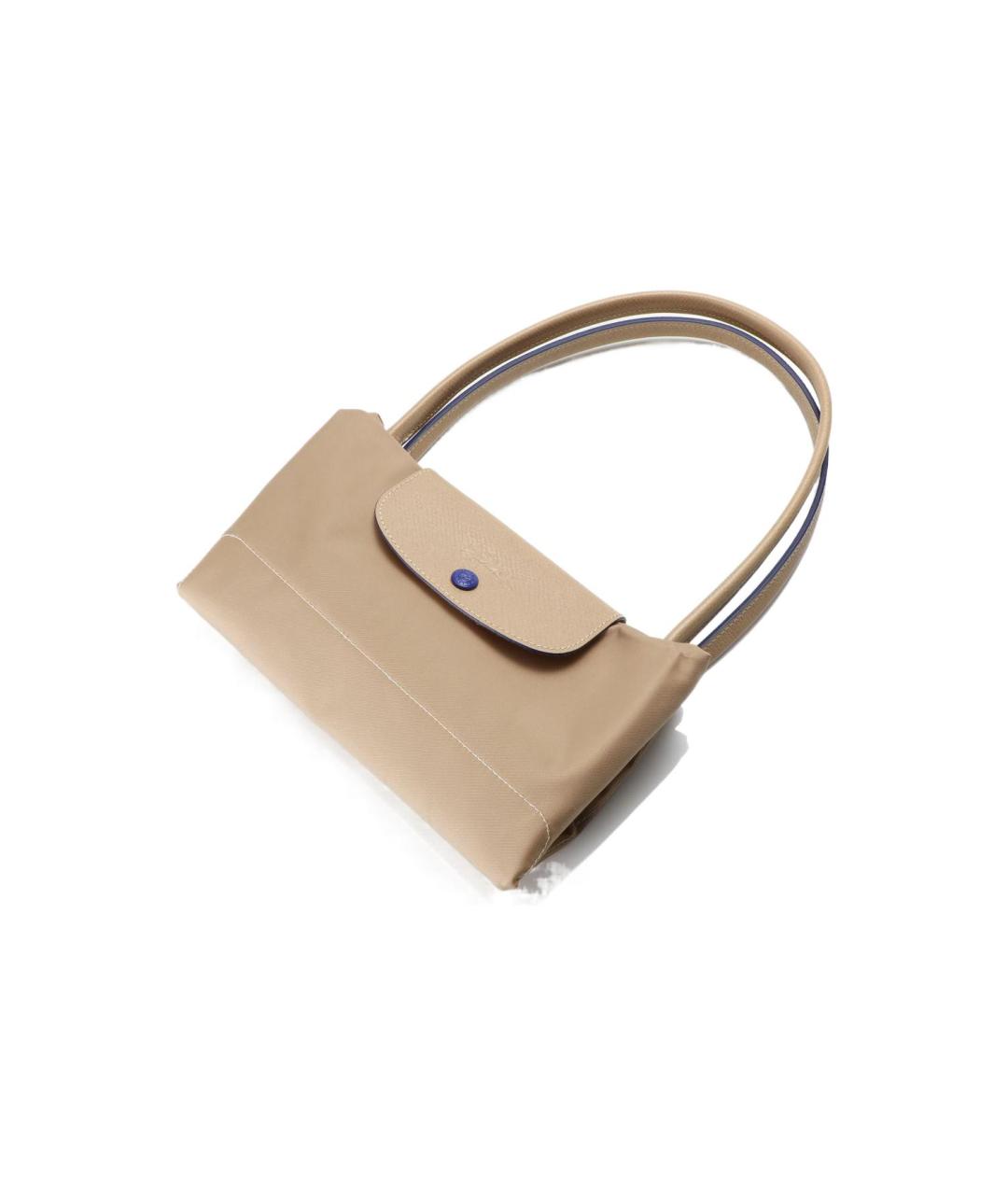 LONGCHAMP Бежевая тканевая сумка через плечо, фото 3