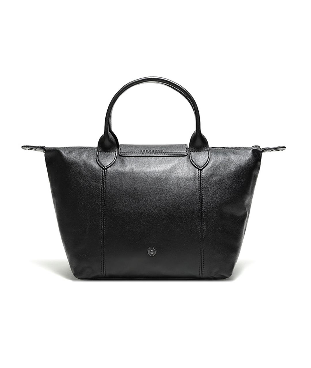 LONGCHAMP Черная кожаная сумка через плечо, фото 4
