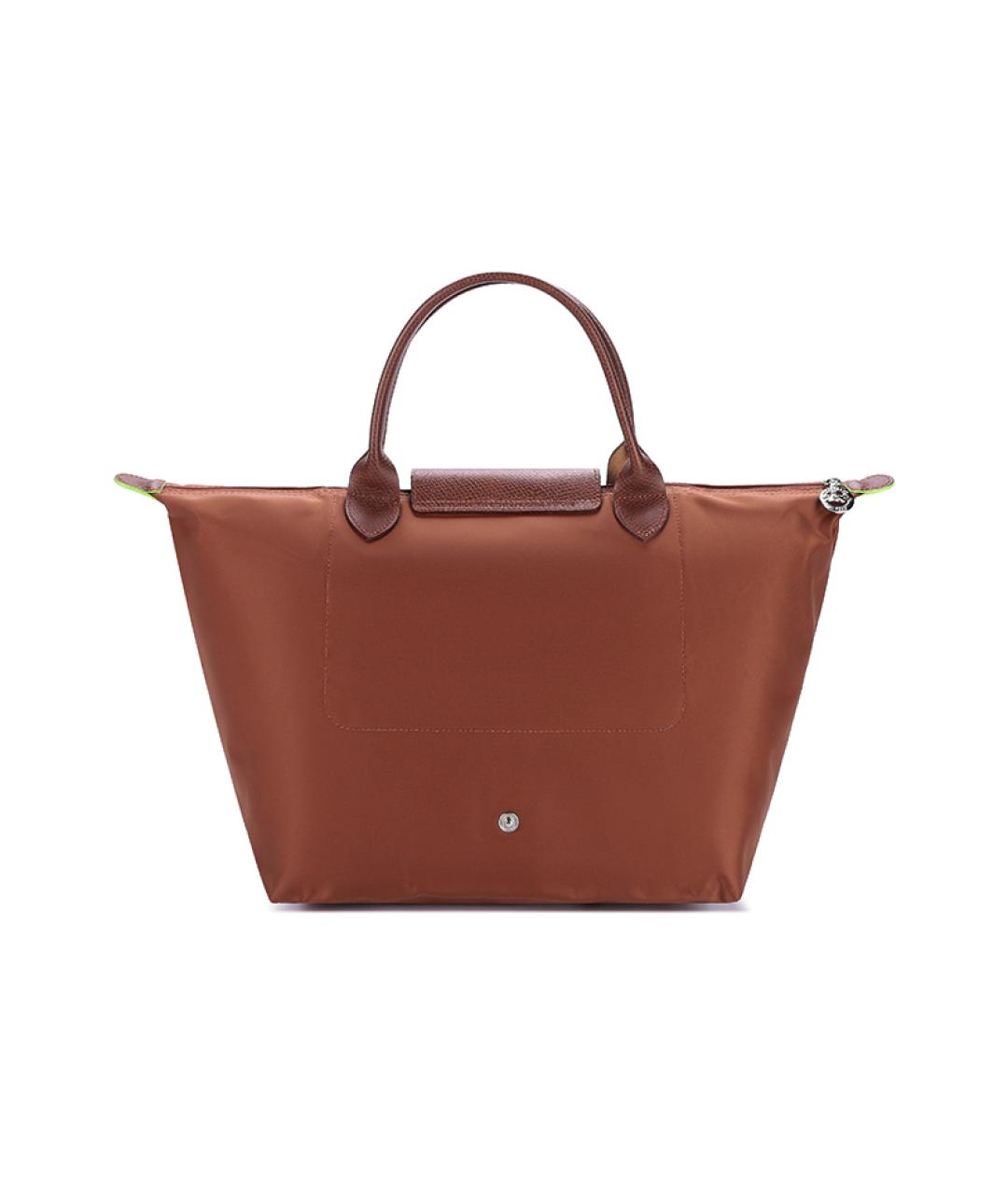 LONGCHAMP Коричневая тканевая сумка через плечо, фото 4