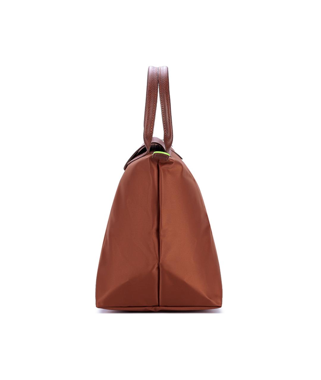 LONGCHAMP Коричневая тканевая сумка через плечо, фото 3