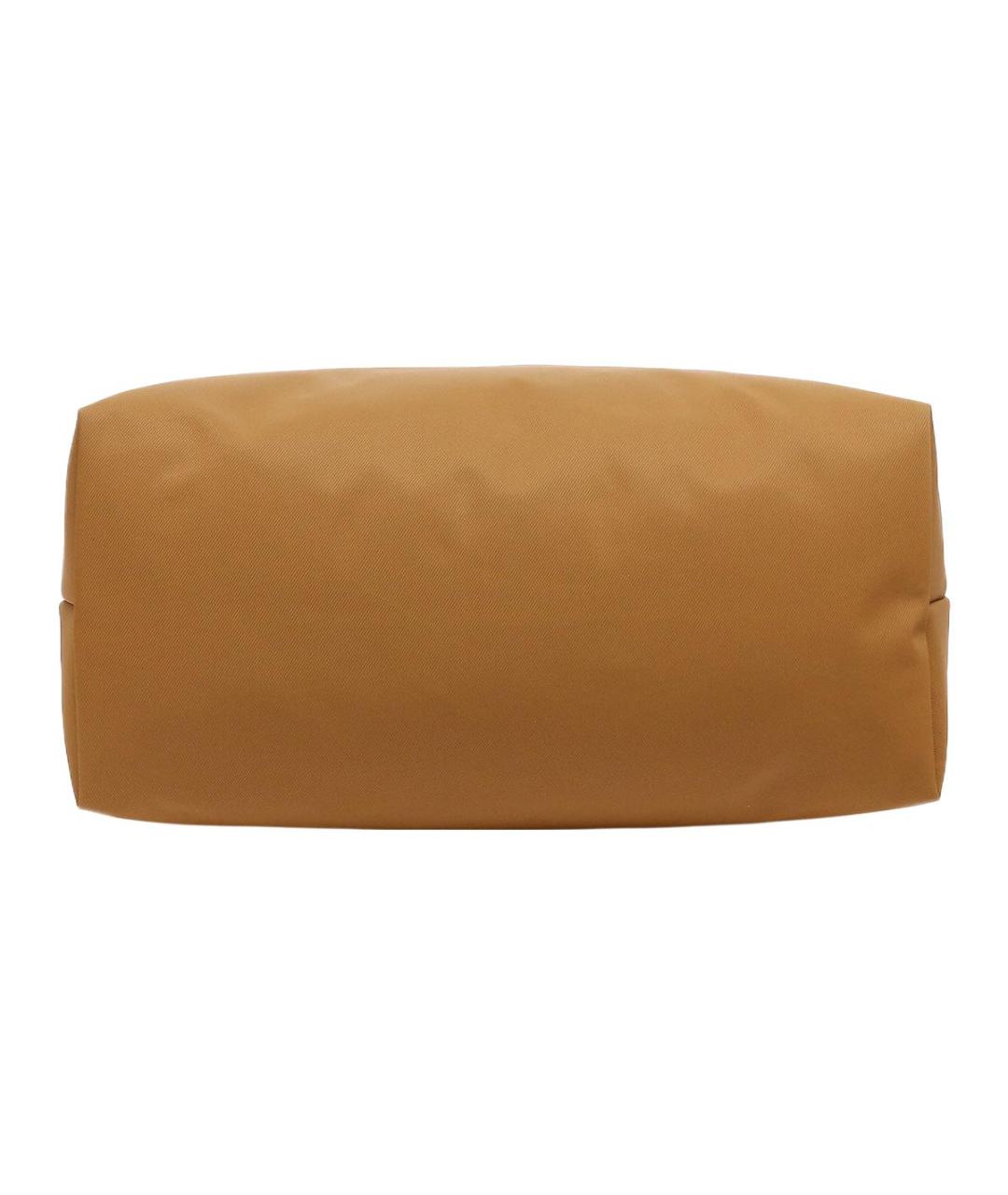 LONGCHAMP Коричневая тканевая сумка через плечо, фото 5