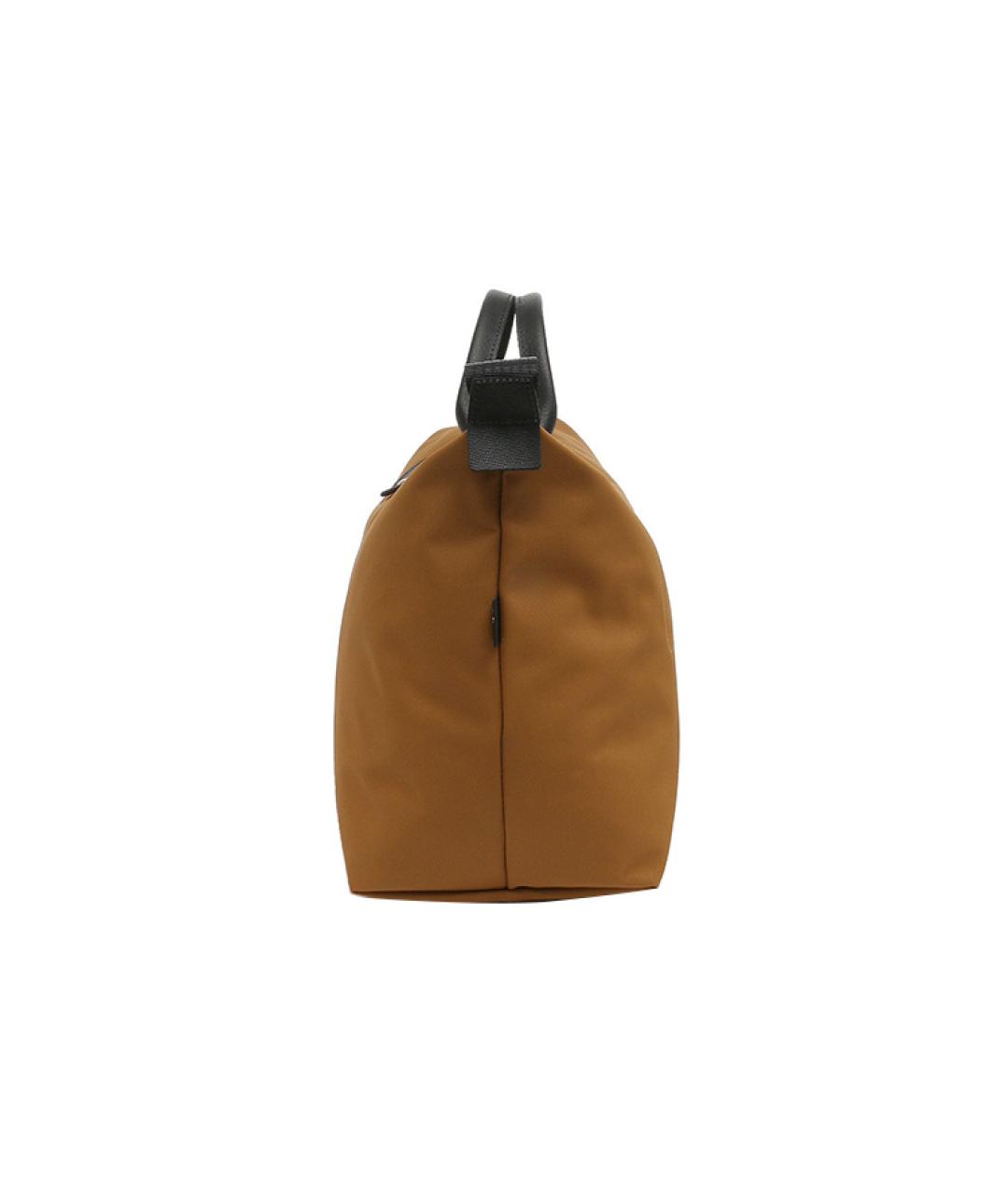 LONGCHAMP Коричневая тканевая сумка через плечо, фото 3