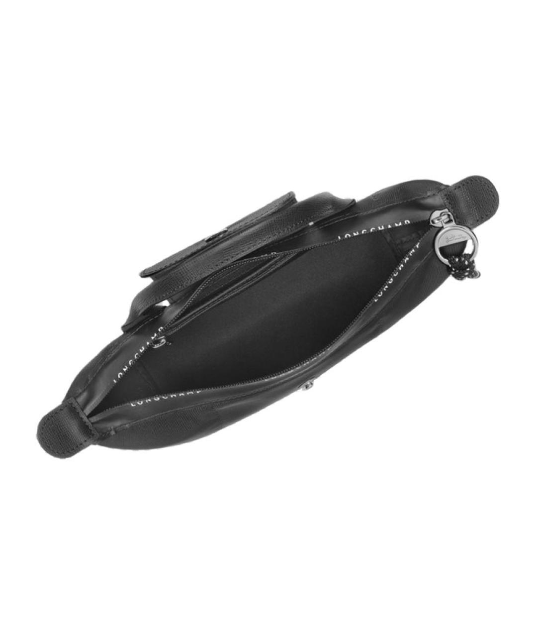 LONGCHAMP Черная тканевая сумка через плечо, фото 5