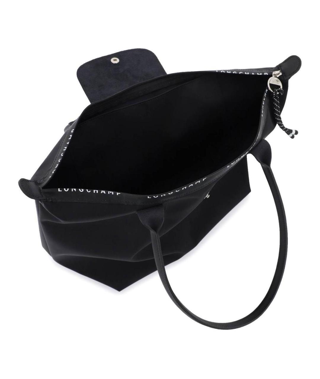LONGCHAMP Черная тканевая сумка через плечо, фото 3