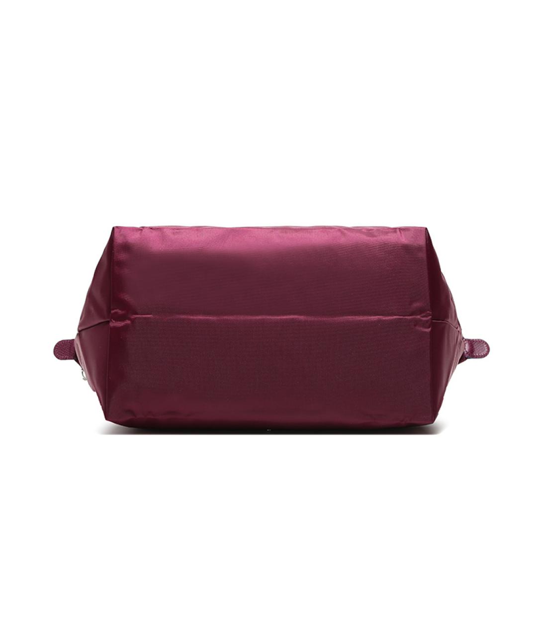 LONGCHAMP Бордовая тканевая сумка через плечо, фото 5