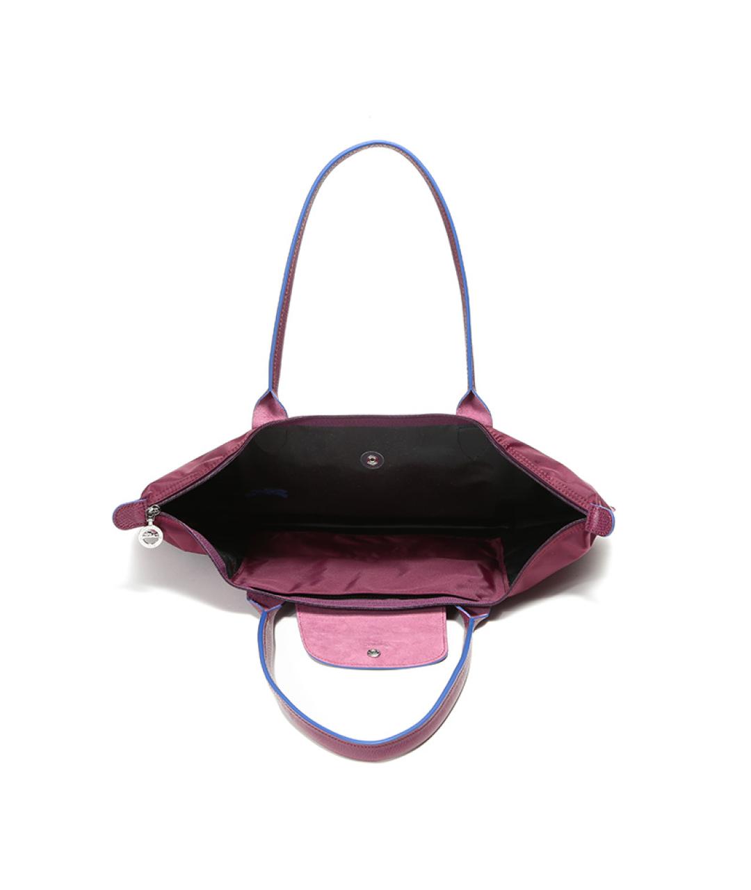 LONGCHAMP Бордовая тканевая сумка через плечо, фото 6