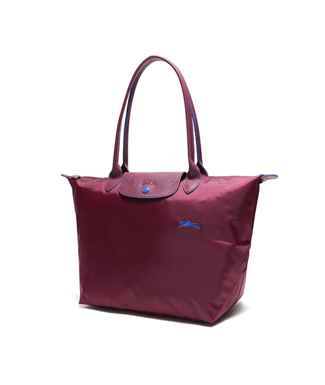 LONGCHAMP Бордовая тканевая сумка через плечо, фото 2