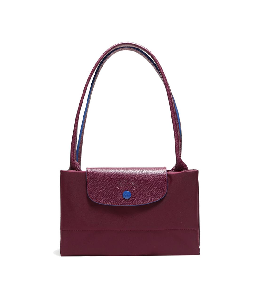 LONGCHAMP Бордовая тканевая сумка через плечо, фото 7