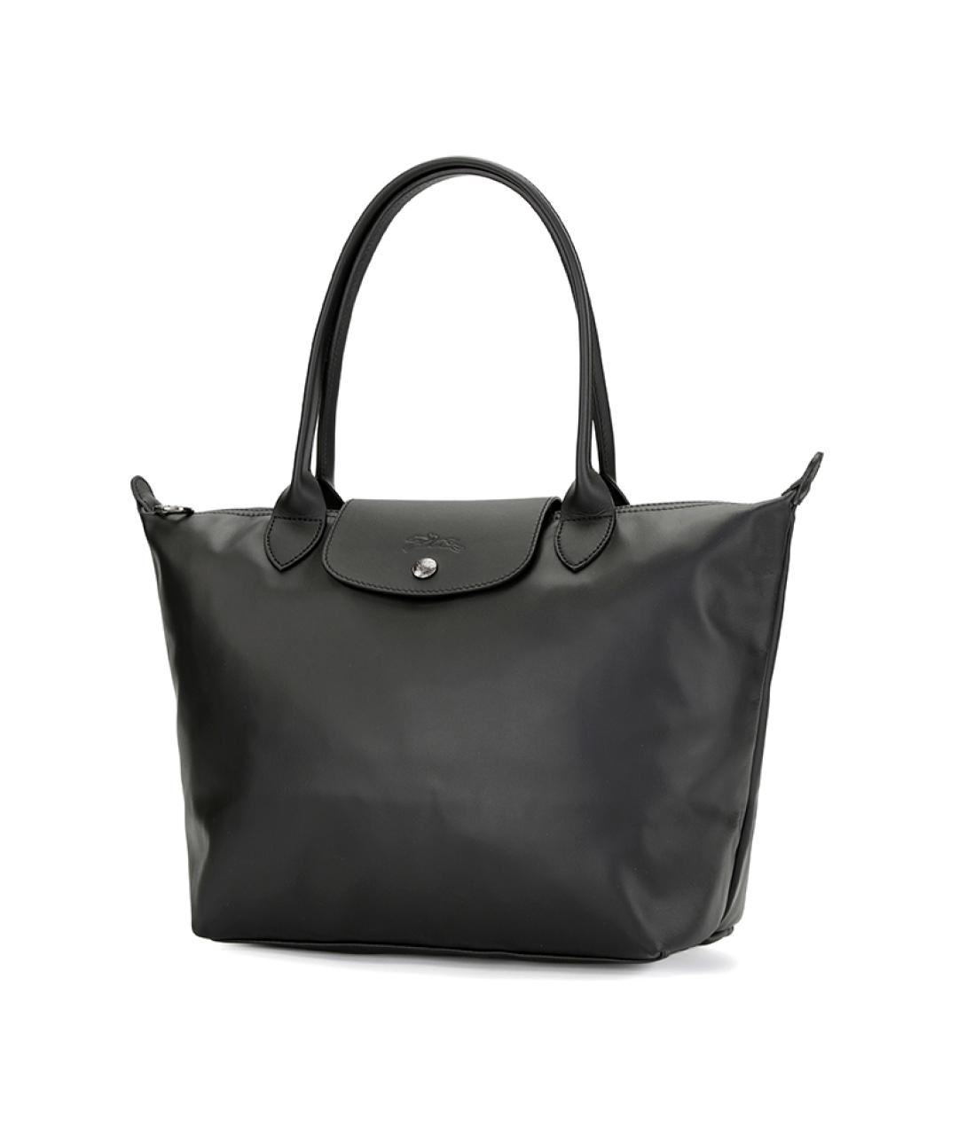 LONGCHAMP Черная тканевая сумка через плечо, фото 2